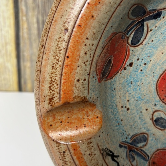 VINTAGE CIGAR ASHTRAY ITALIAN POTTERY SIGNED LAZZARO FROM MODIGLIANI STUDIO - Picture 5 of 9